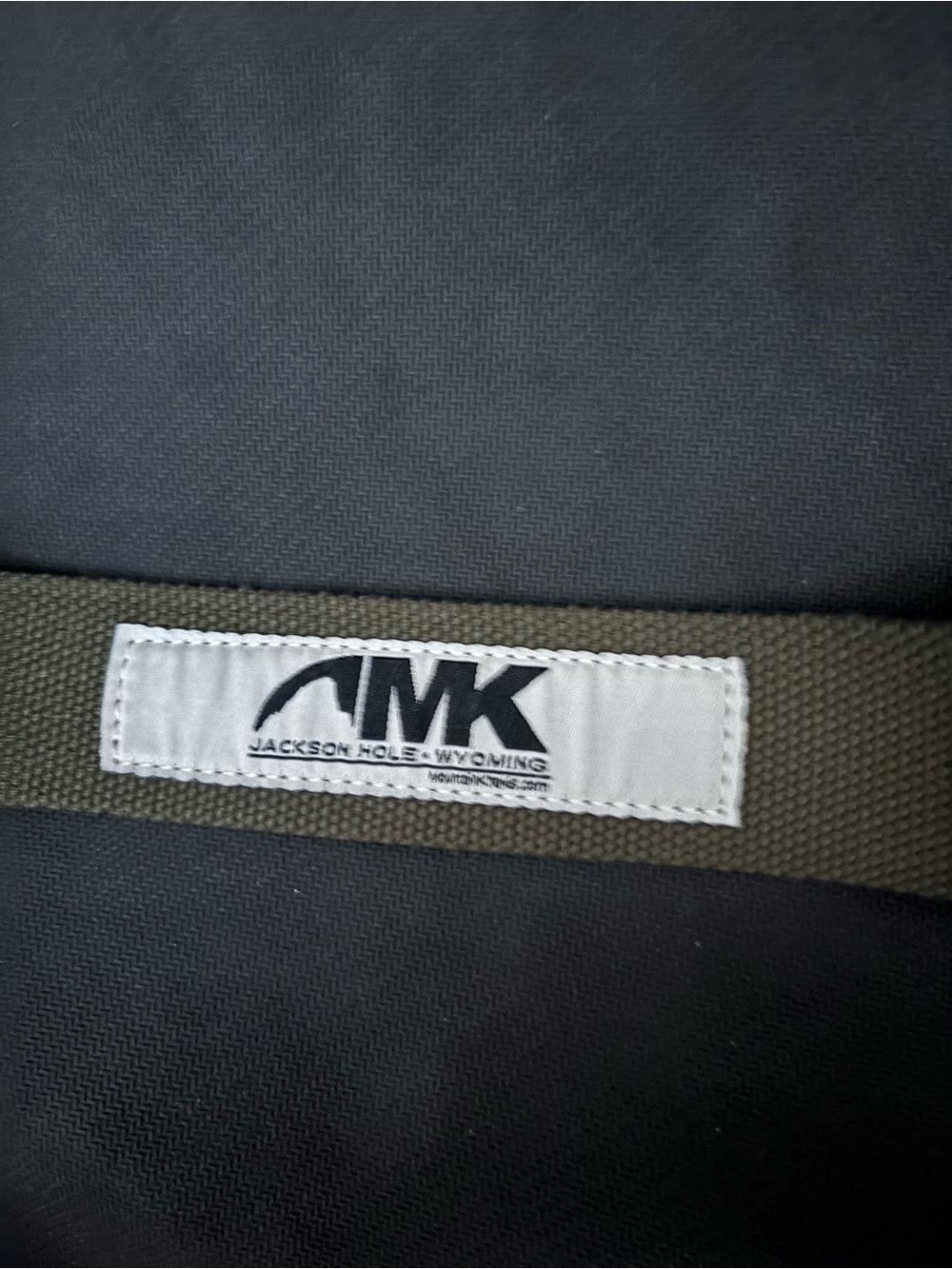 AMK Jackson Hole Wyoming Olive Belt  with silver accent size 36